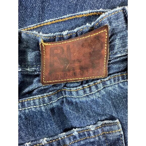 Ralph Lauren Polo Jeans Mens Size 42x32 (41x31.5) Hayden Dark Wash Grinding READ - Picture 13 of 15